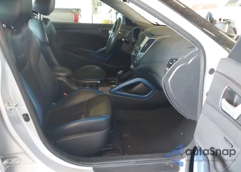 2013 Hyundai Veloster Turbo W/Blue из США, поврежденный, VIN KMHTC6AEXDU145719